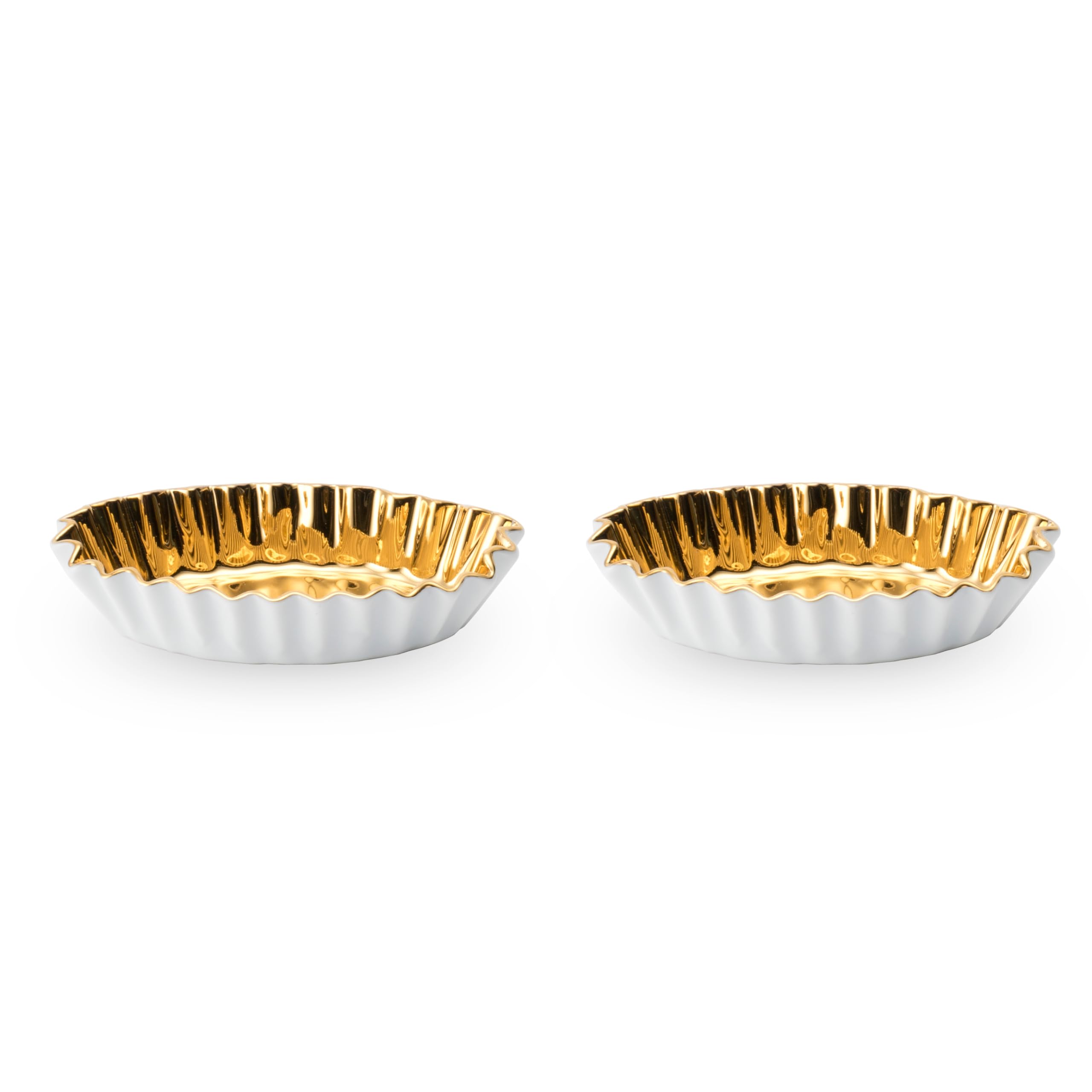 Floyd Small 10 x 6 Set of Candy Cup Made in Plates, Approx. cm, 2, Oval, Gold, Japan, FL02-00243 золотой