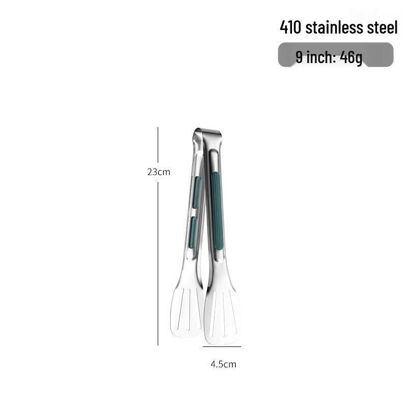 304 Stainless Steel Korean BBQ Tongs - Bread & Steak Buffet Tongs for Outdoor Cooking