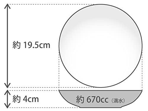 Okura Pottery Blue Rose 19cm Soup Plate, Made in Japan, 31H/8211