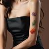 9 Stück Temporäre Tattoos Temporäre Tattoo-Aufkleber Blaue Blumen Schmetterling Rose Für Mädchen Damen Brust