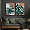 Set of Two Posters Monstera Leaf
