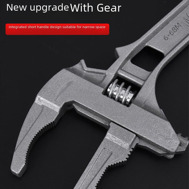 Universal Adjustable Wrench for Plumbing Installation