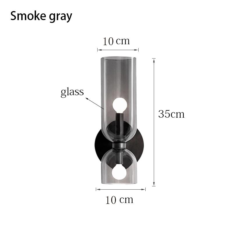 Nordic Classical Glass art Wall Lamp Bedroom Living Room Lighting Wall Lamp Bedroom Bedside Lamp Balcony Corridor Wall Lamp