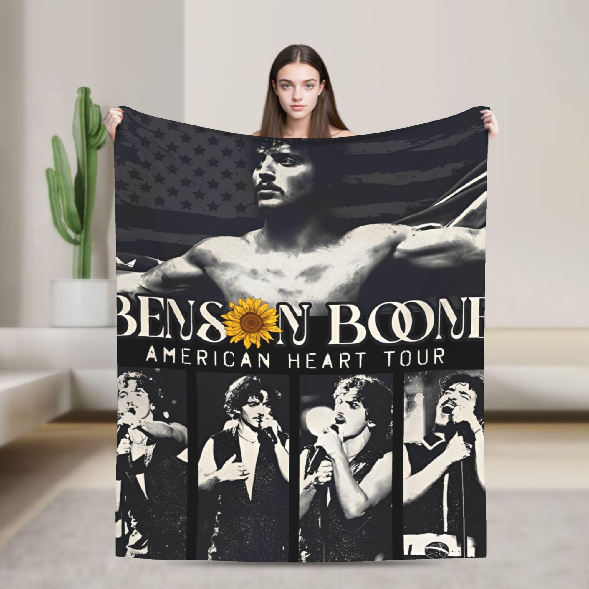 

Benson Boone Flannel Blanket Super Warm Throw Blanket for Outdoor Travel Print Bedspread Sofa Bed Cover 75x90cm