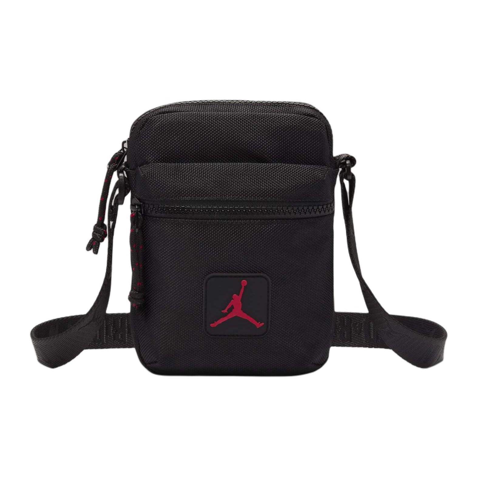 Jordan Sports Leisure Logo Polyester Phone Bag Shoulder Crossbody Bag Regular Couple Style Unisex bags Black MA0892-023 Black