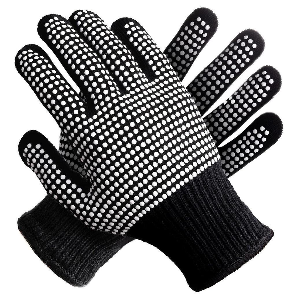 Spot Hairdressing Heat-Resistant PVC Non-Slip Gloves for Curling Irons & Straighteners