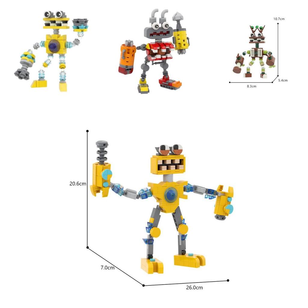 Bloques de Construcción Educativos Moc My Singing Monster Para el Desarrollo Intelectual y la Comunicación Padres-Hijos En Stock