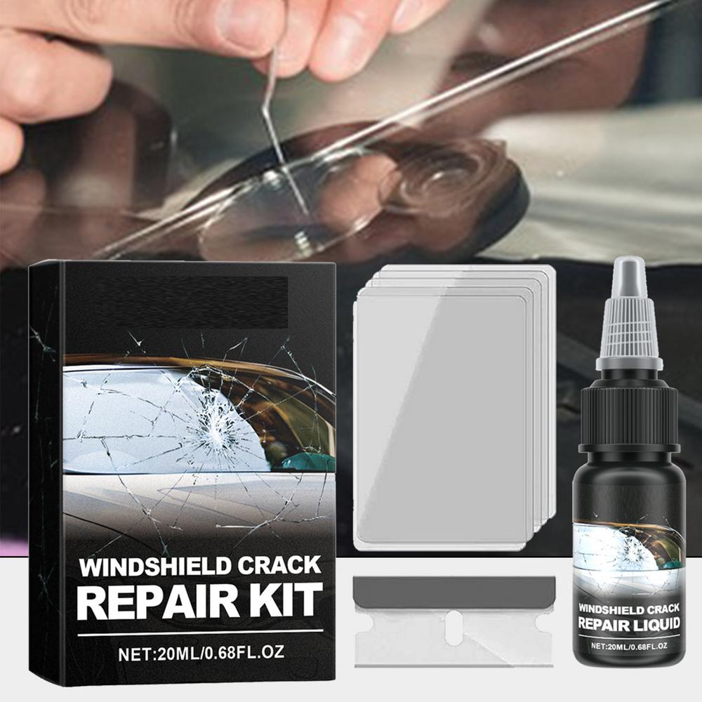 Windshield Crack Repair Kit 20ml Window Restore Windscreen Repair Fluid Long-Lasting Solution For Automotive Glass Cracks And