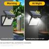 3000mah Human Body Automatic Induction Night Light Solar Charging Garden Outdoor Small Wall Lamp Lighting Waterproof Grade Street Lamp