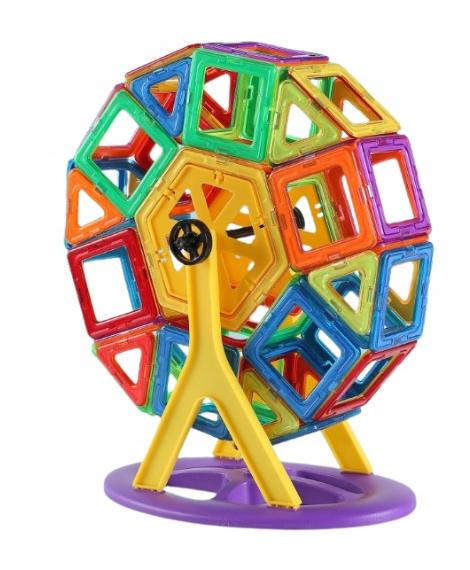Magnetic blocks 130 pieces for children creative educational fun