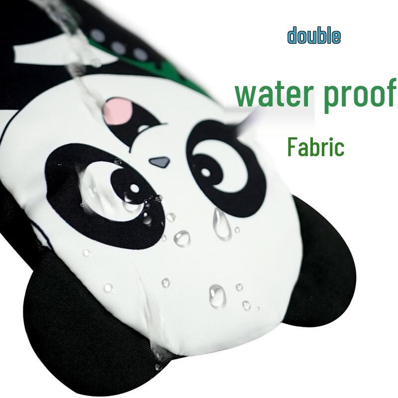 MR MOOSE Kids Waterproof Warm Ski Mittens with Wrist Guards