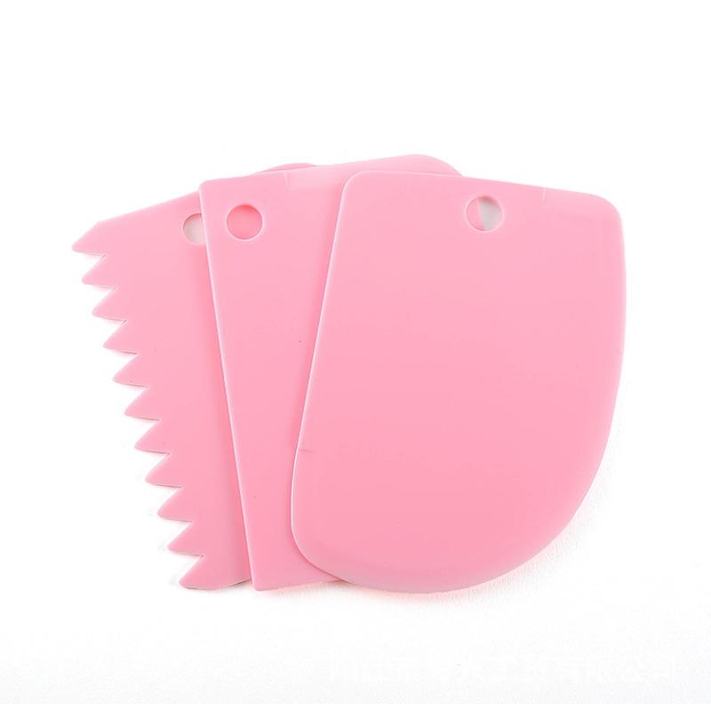 Cake Cream Scraper Three-piece Set Lace Scraper Dough Cutter Baking Tools Bakeware Kitchen Tools Household Goods