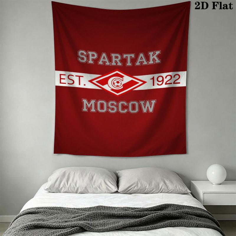 Spartak Moscow Might Wall Hanging Printed Fabric Blanket Decorative Tapestries for Bedroom Living Room Home Decor