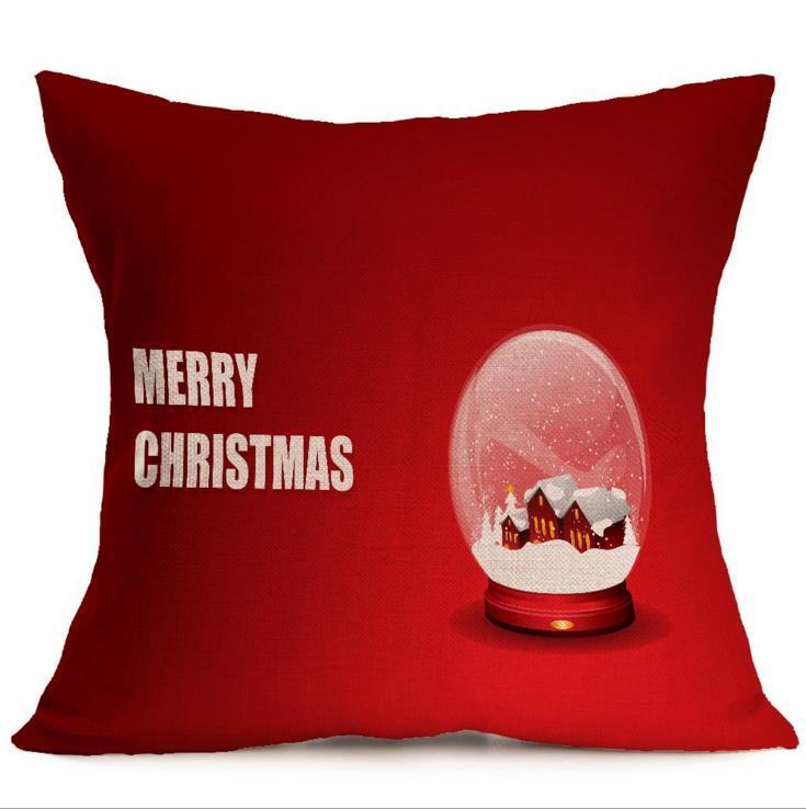 Vibrant Multicolor Christmas Santa Claus Cushion Cover Pillow Case For Stylish Car Decor
