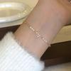Neues 925er Silber-Schneeflockenarmband mit persönlichem Anhänger, schlichtes Damenarmband, exquisites Schmuckaccessoire – das perfekte Geburtstagsgeschenk