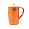 Медный кувшин (1000 мл), Lining Design Copper Jug Pitcher with Brass Knob,  Indian Art Villa