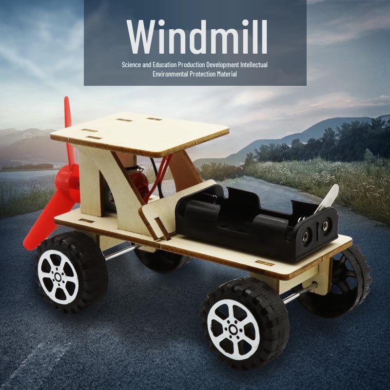 DIY Wind-Powered Car Kit for Kids - STEM Science Experiment & Education