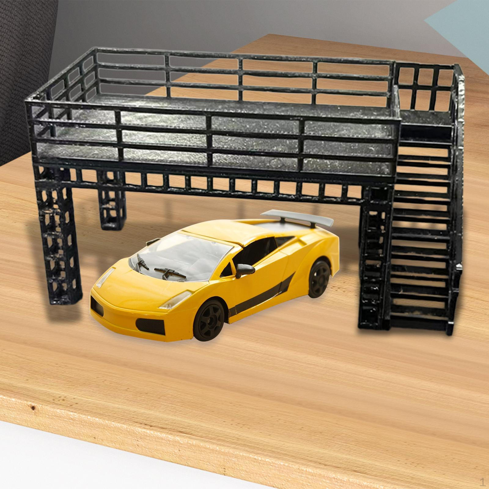 

1/64 Steel Frame Display Stand Model Novelty Artwork Simulation Two Layer Cars Toys for Repair Shop