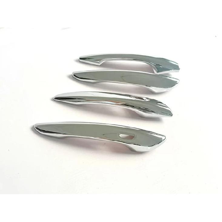 For Mazda CX-70 2024 2025 2026 Car Accessories ABS Chrome Door Handle Cover With Smart Key Hole Catch Cap Trim Molding