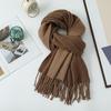 Women's Double-sided Wool Cashmere Scarf Shawl: New High-end Autumn/Winter 2026 Style