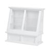1:12 Dollhouse  Ature Simulated Wooden Cake Cabinet   Furniture Model with Sliding Door