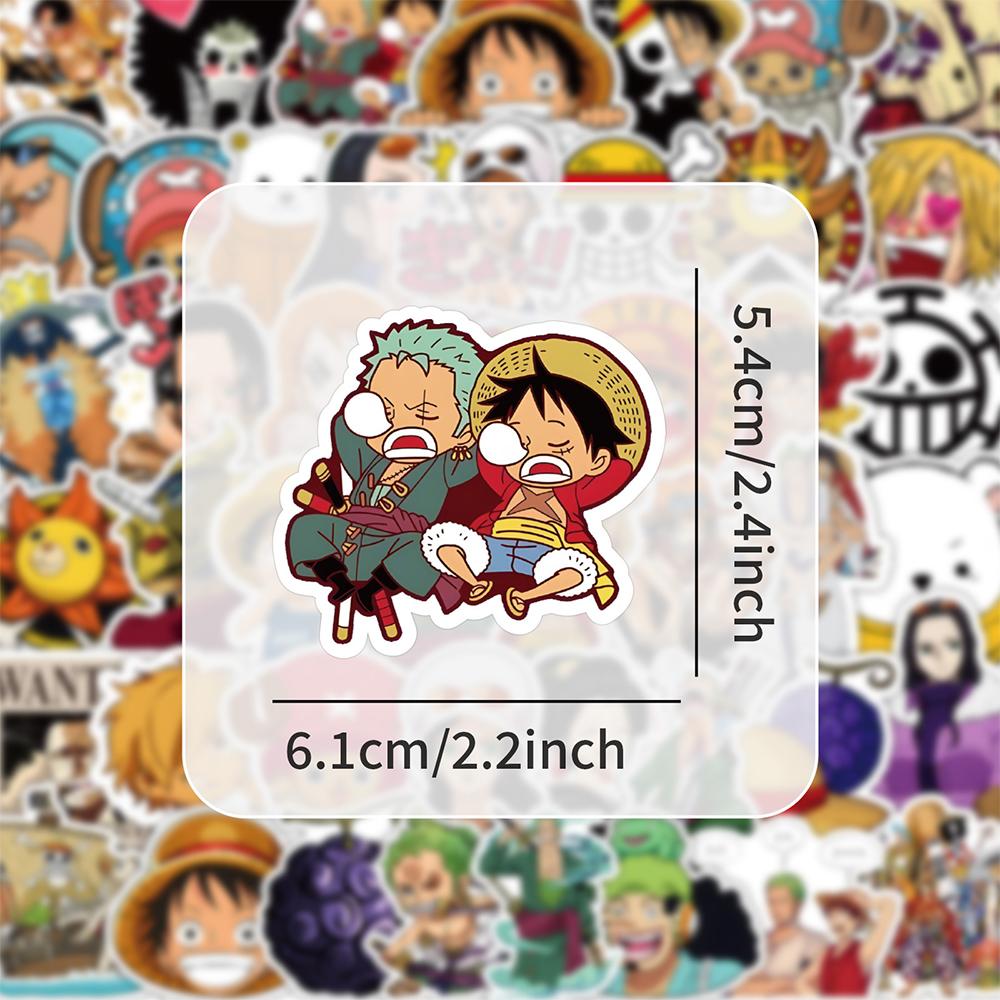 10/30/50pcs Cartoon One Piece Stickers Anime Luffy Zoro Decals DIY Guitar Notebook Motorcycle Phone Cool Graffiti Sticker Decor