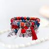 Bohemian Stackable Bead Bracelet Layered Beaded Comfortable To Wear Lightweight Accessoty