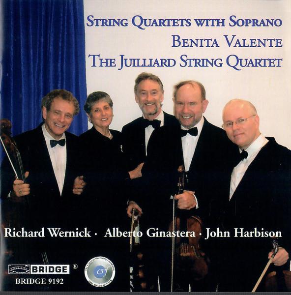 

CD ALBERTO GINASTERA, JOHN HARBISON, R - String Quartets with Soprano BRIDGE9192 Bridge Records 2006 US Classical Used