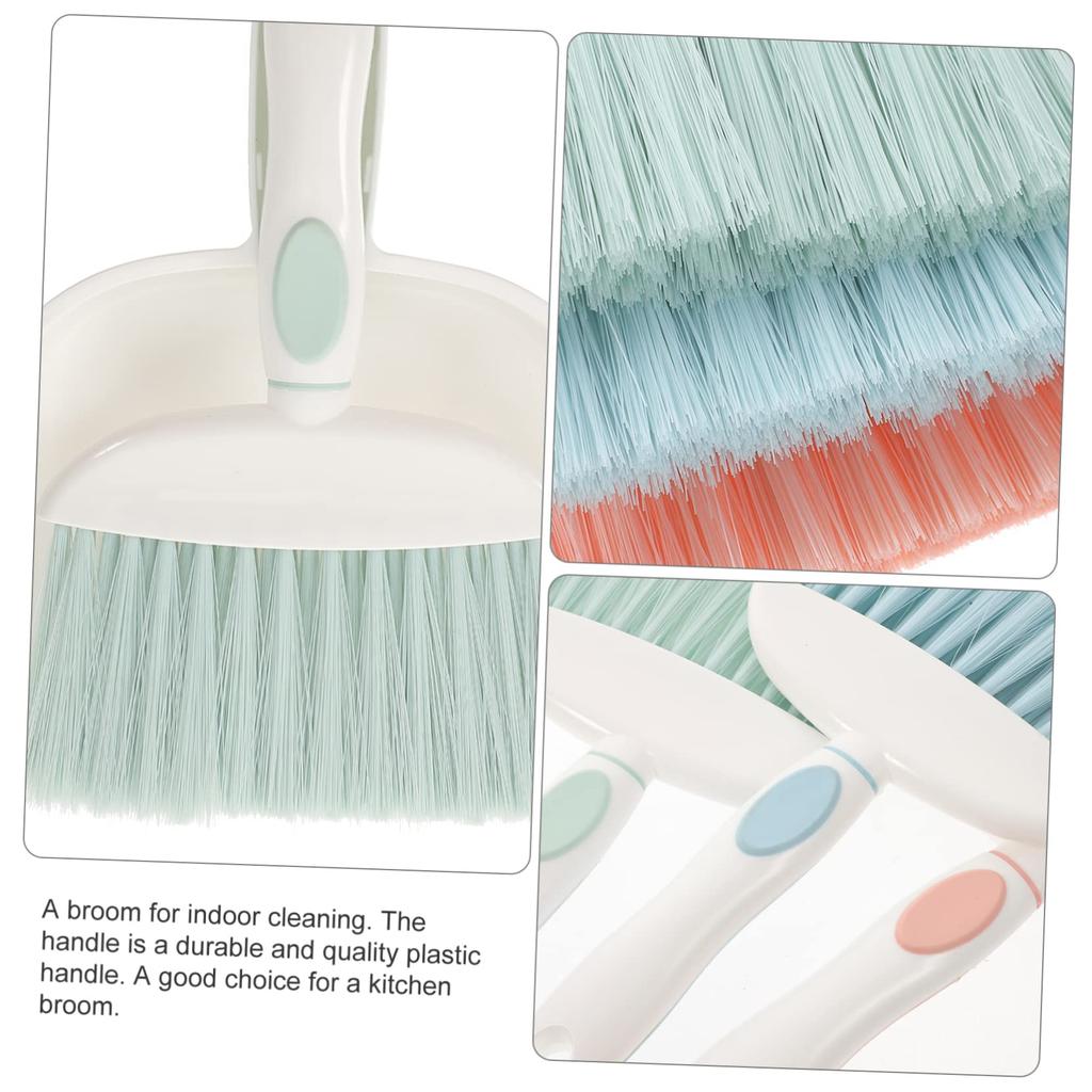 Mini Broom and Dustpan Set Table Dining Table Crumb Sweeper Soft Bristles Multipurpose Desktop Cleaning Tools for Home