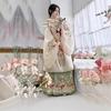 Ming Dynasty Style Hanfu Set Women With Embroidered Cloud Shoulder Wide Sleeve Top Horse Face Skirt
