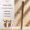 ZISIZ Kids' Cartoon Panda Wooden Practice Chopsticks