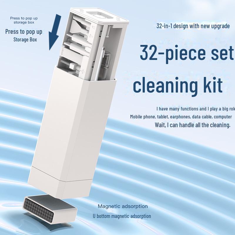 Multifunctional Cleaning Set: Keyboard Brush & Phone/Headset Cleaning Pen