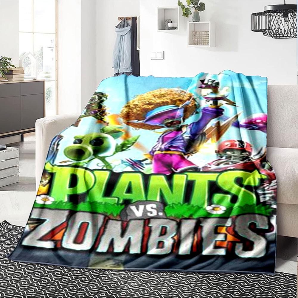 Plants Vs. Zombies Blanket Warmthful Decor Suitable for Livingroom Sofa Office Chair for All Occasions Warmthful Decor Birthday Christmas Gift Blanket