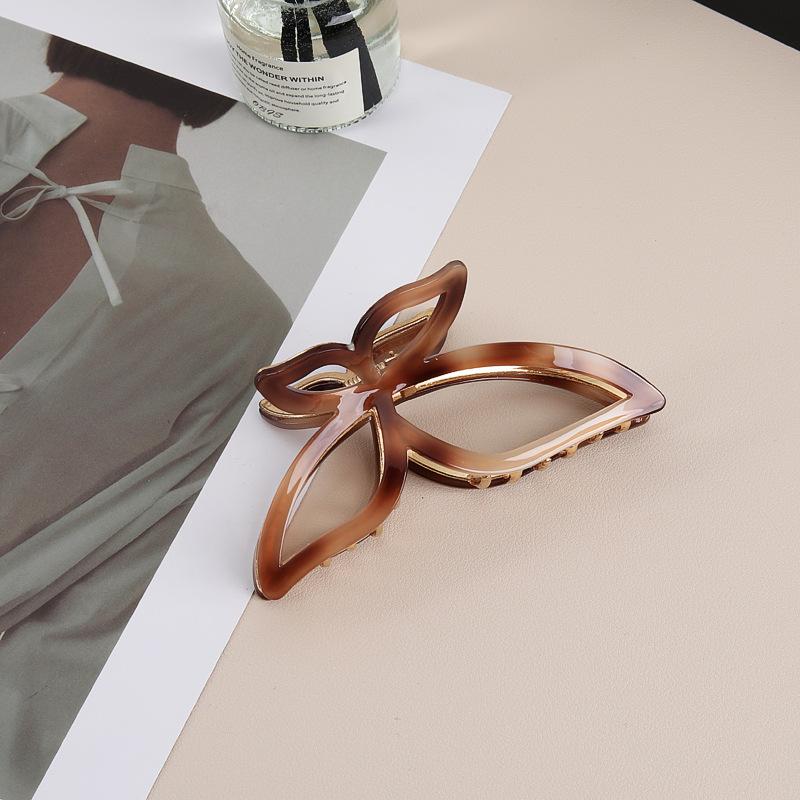 Butterfly Break Cocoon~ Metal Hairpin Women S Head Premium Sense Shark Clip Headgear Large Grab Clip