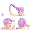 Drying Hair Towel Dry Hair Cap Microfiber Hair Drying Wrap Strong Water Absorbent Triangle Shower Hat Wiping Hair Towel Tool