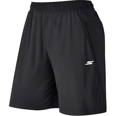 Solid Color Moisture-Wicking Quick-Dry Casual Shorts Women Shorts Carbon-Black P224W088-0018