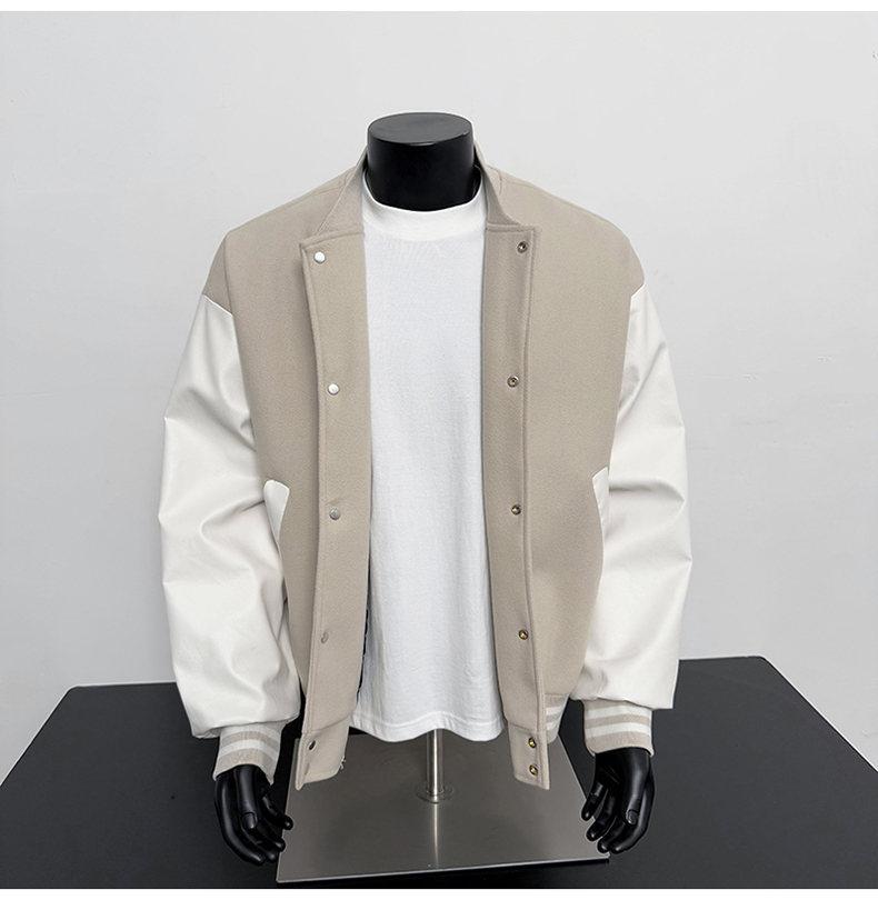 Herren Herbst Neu Locker Lässig Pornografisches Paar Baseball-Uniform Stehkragen Jacke Oberteil