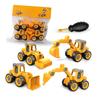 Sady stavebních vozidel pro batolata Simulace Obsahují 4 vozidla Puzzle Dětské odnímatelné autíčko