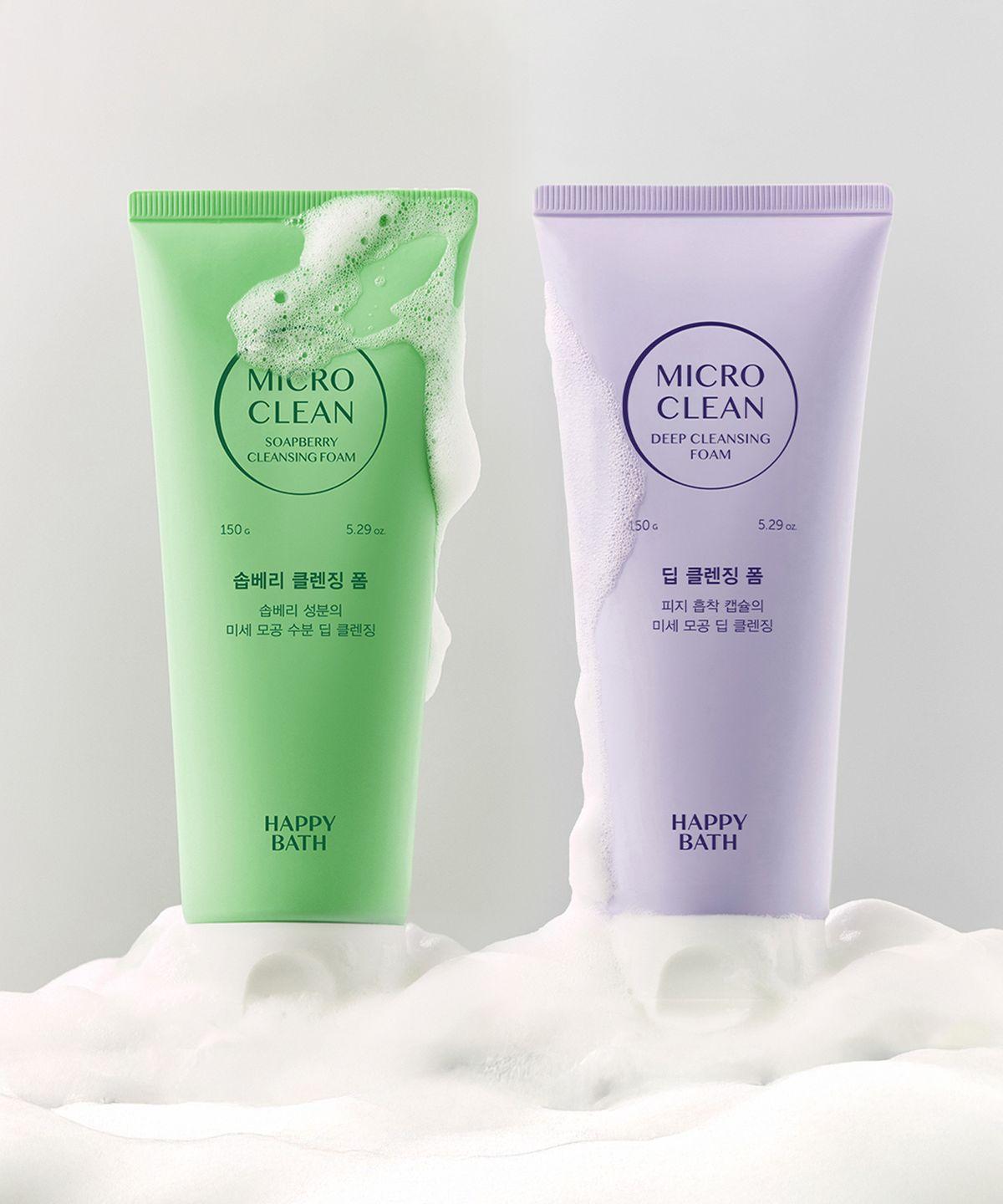 Micro Clean Cleansing Foam 150g 3-Pack (Deep/Soapberry) 01 Deep Cleansing Foam 3-pack