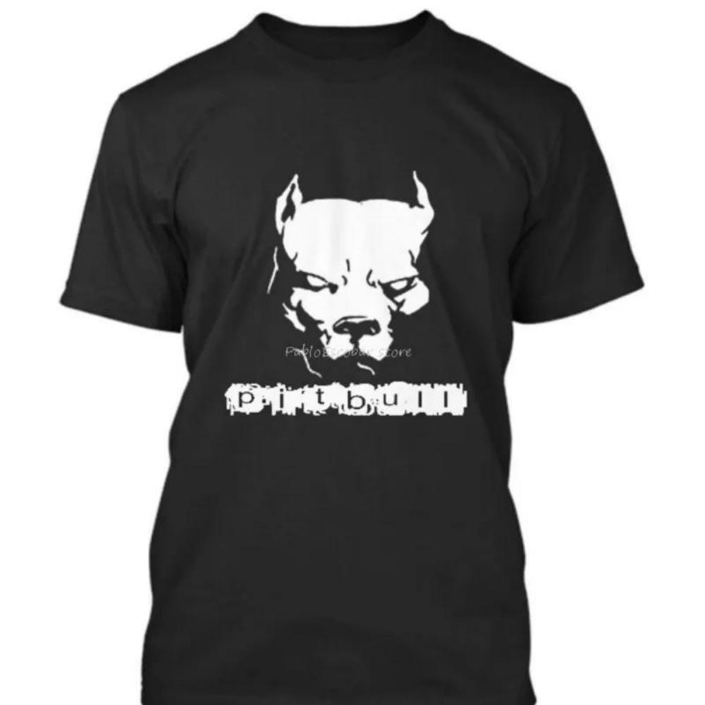 

Men Cotton T-shirt New Pitbull American Pit Bull Spiked Dog Collar Mens T-Shirt Size S - 5Xl Plus Size Clothing Tee Shirt S чёрный