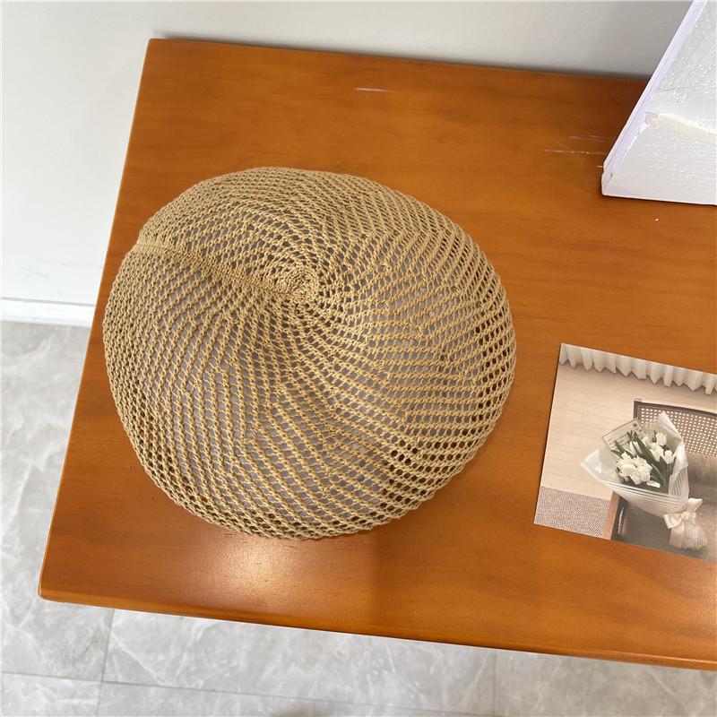 Beret women's summer light and breathable painter hat Internet celebrity face small versatile solid color bud hat tide