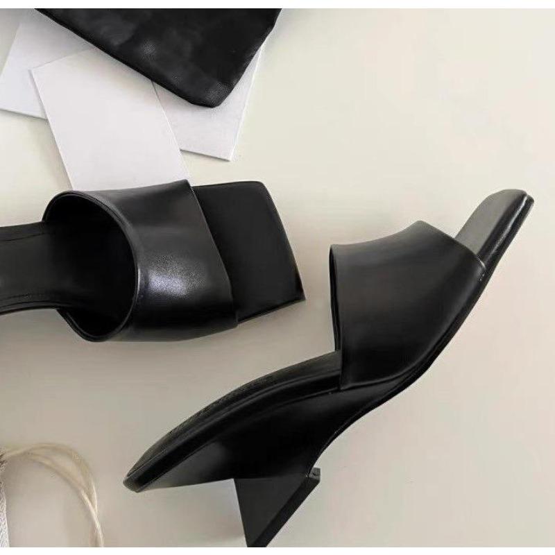 

High Heels Women s Slippers Designer Heeled Sandals Woman Shoes Summer 2026 Elegant Pumps Flip Flops Slides Sandalias De Mujer 39 чорний