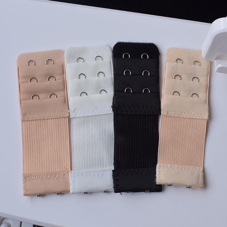 Extensie Sutiene cu Cârlig Dublu din Oțel Inoxidabil, Extensie Elastică cu Trei Rânduri.