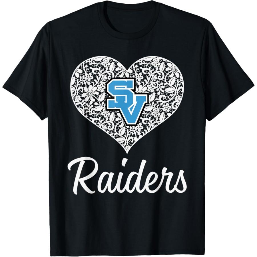Футболка Seneca Valley Raiders с кружевным сердцем S