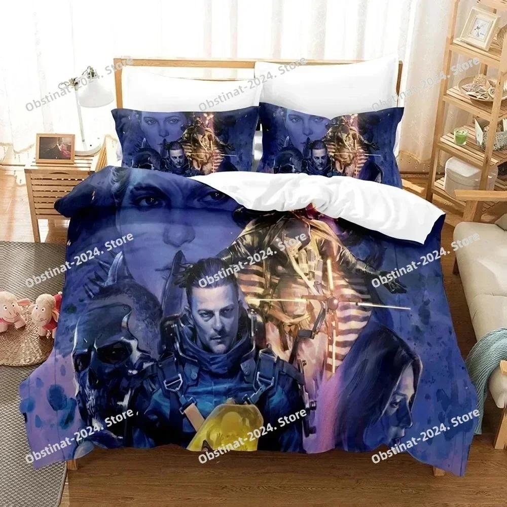 3D Print Death Stranded Printed Bed Set Duvet Cover Pillowcase Bedding Set Bed Linen Sheet Quilt Cover Full Queen King Size