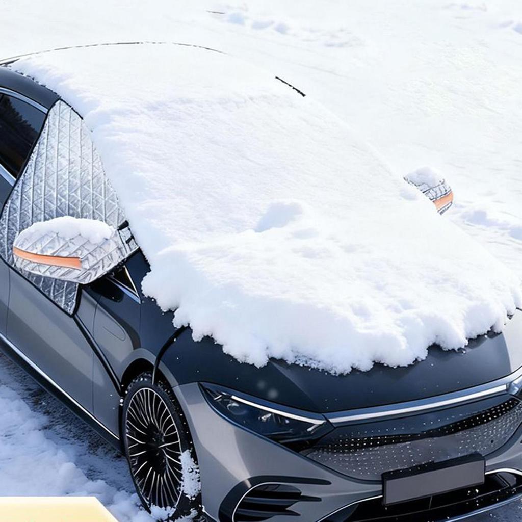 Snow Cover For Car Windshield Magnetic Hood Guard Windshield Ice Protector Cover For Winter Snowy Days Freezing Rain SUVs RVs