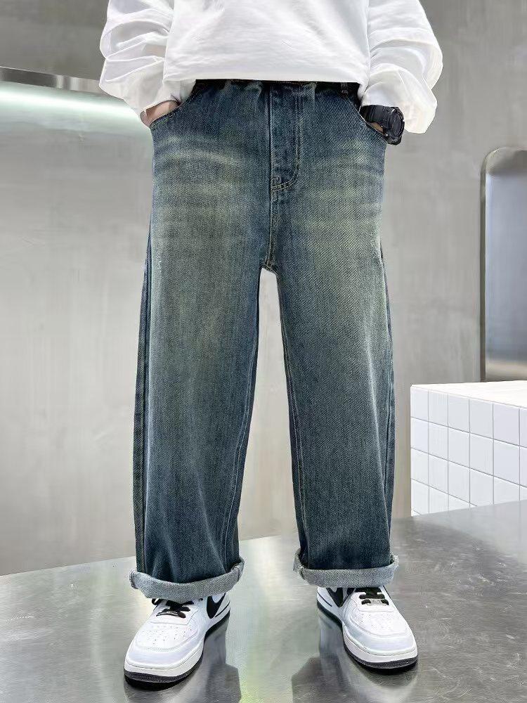 Boys' Casual Spring/Autumn Long Jeans - Children's Wear
