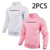Paris Print Hoodie for Man 2pcs of 1pack Autumn Winter Daily Casual Sporty Jogging Sweatshirt Home Outdoor Comfort Warm Pullover