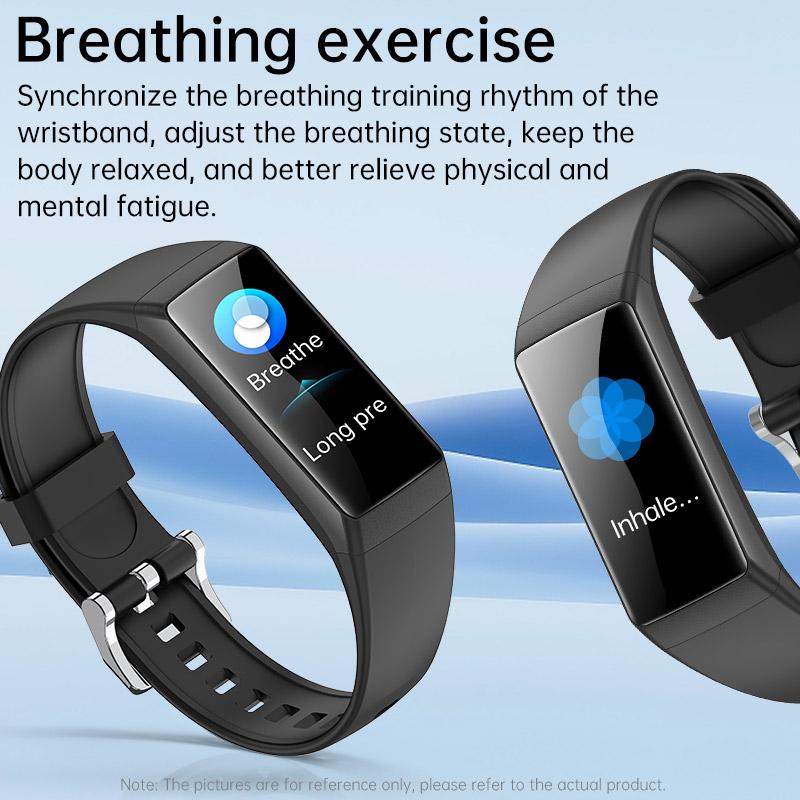 SACOSDING Sports Wristband With HD Screen Waterproof Sleep Heart Rate Monitoring  Step Counting Sports and Health Smart Wristband
