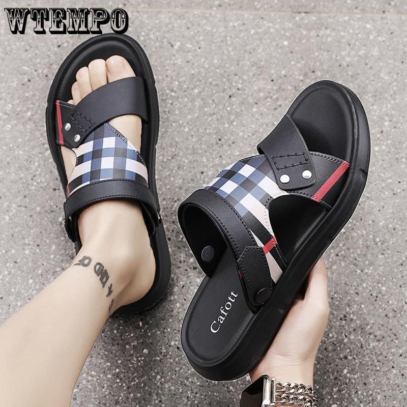EVA Slides Summer Men's Simple Fashion Sandals Outer Wear Non-slip Anti-odor Soft Bottom Slippers Casual Outdoor Sports Beach Slippers